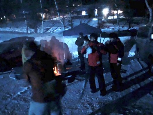 【ボンシック春のお楽しみ会】星空散歩＋焚き火（焼き芋・茶会付）希望者は翌日に山菜採り！体験プラン